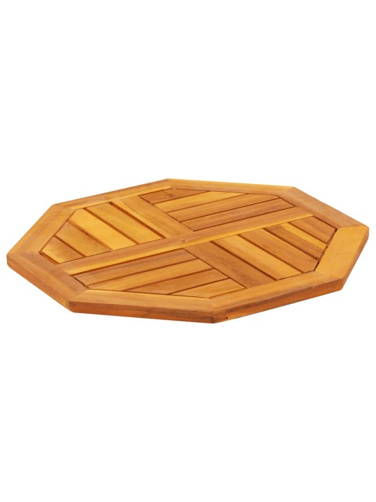 Galda virsma, 50x50x2 cm, astoņstūra forma, akācijas masīvkoks