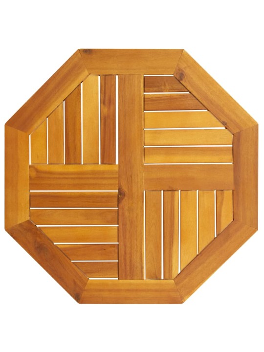 Galda virsma, 60x60x2 cm, astoņstūra forma, akācijas masīvkoks