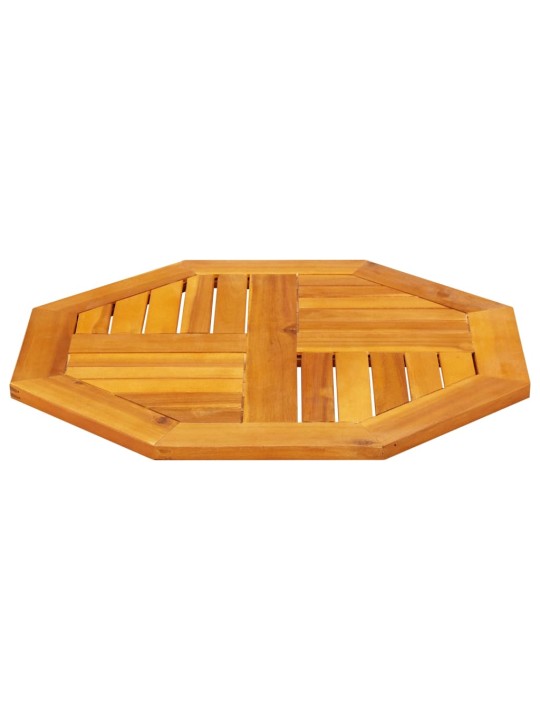 Galda virsma, 60x60x2 cm, astoņstūra forma, akācijas masīvkoks