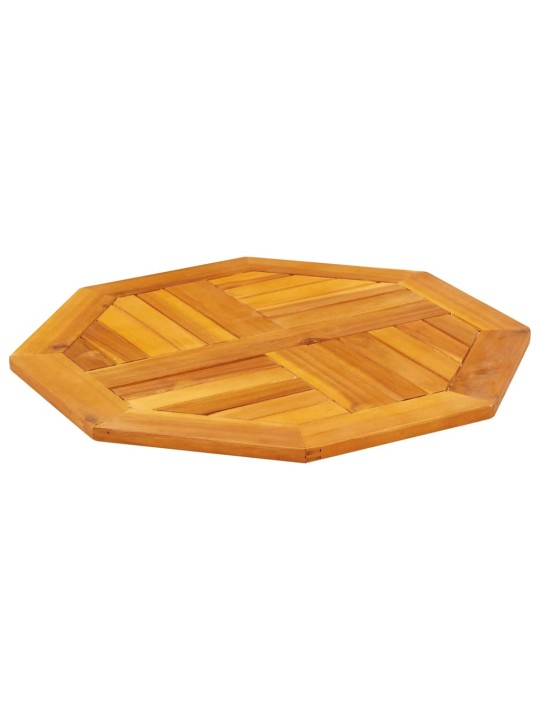 Galda virsma, 60x60x2 cm, astoņstūra forma, akācijas masīvkoks