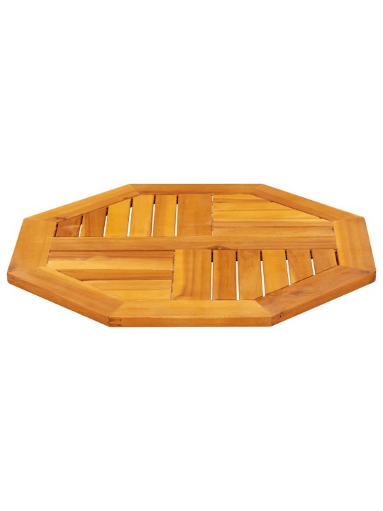 Galda virsma, 60x60x2 cm, astoņstūra forma, akācijas masīvkoks