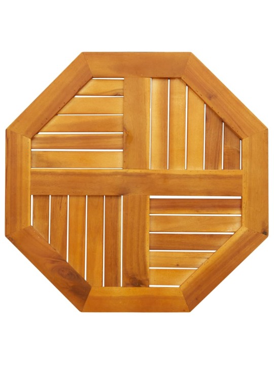 Galda virsma, 60x60x2 cm, astoņstūra forma, akācijas masīvkoks