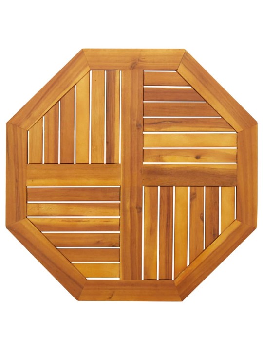 Galda virsma, 70x70x2 cm, astoņstūra forma, akācijas masīvkoks