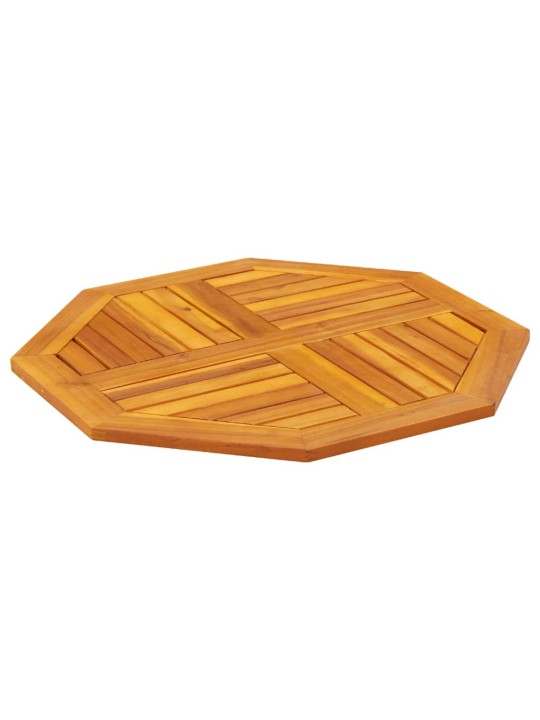 Galda virsma, 70x70x2 cm, astoņstūra forma, akācijas masīvkoks