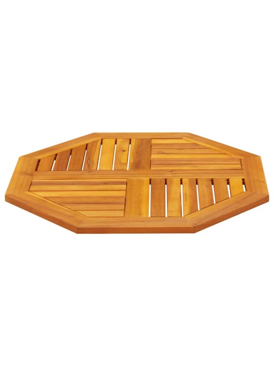Galda virsma, 70x70x2 cm, astoņstūra forma, akācijas masīvkoks