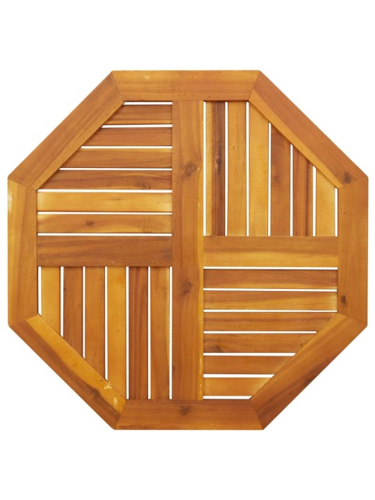 Galda virsma, 70x70x2 cm, astoņstūra forma, akācijas masīvkoks