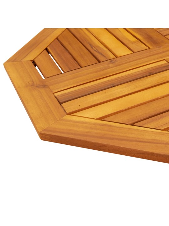 Galda virsma, 70x70x2 cm, astoņstūra forma, akācijas masīvkoks