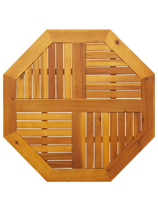 Galda virsma, 80x80x2,2cm, astoņstūra forma, akācijas masīvkoks