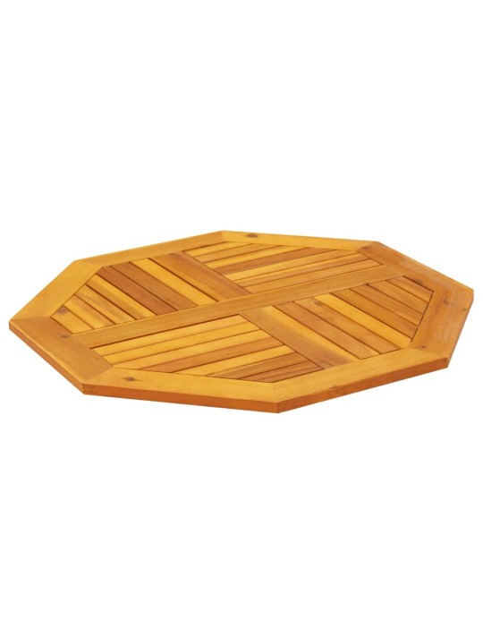 Galda virsma, 80x80x2,2cm, astoņstūra forma, akācijas masīvkoks