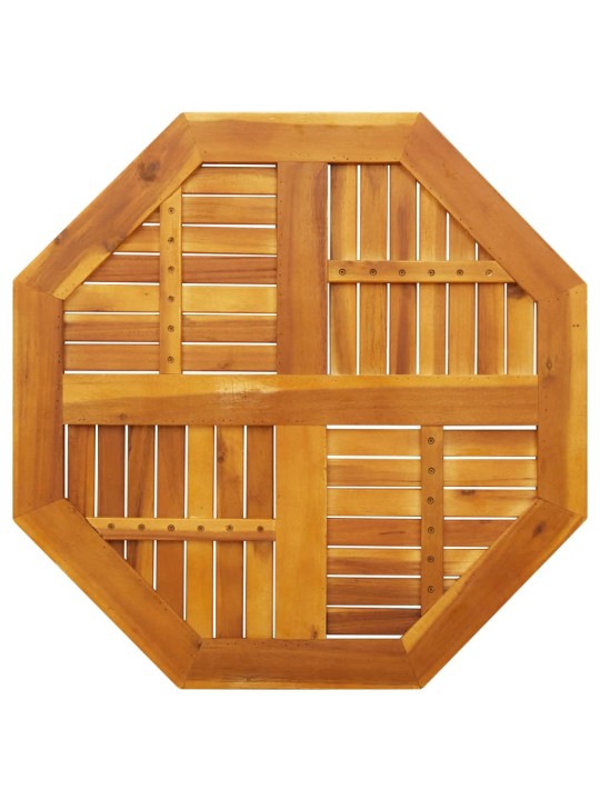 Galda virsma, 80x80x2,2cm, astoņstūra forma, akācijas masīvkoks