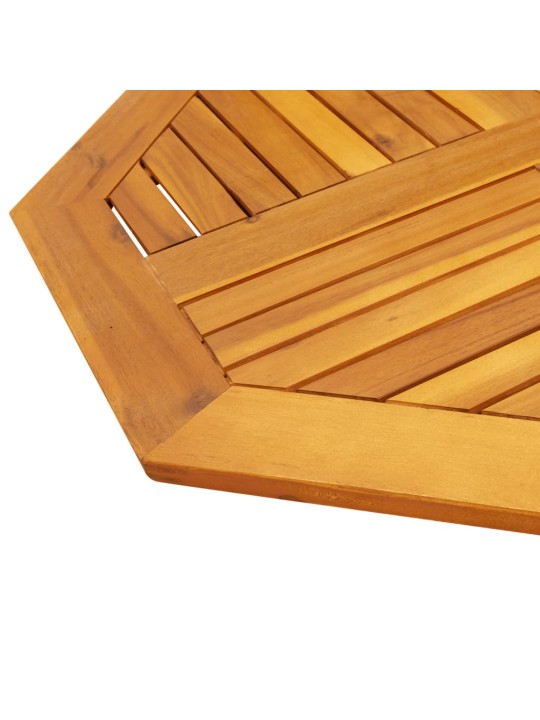 Galda virsma, 80x80x2,2cm, astoņstūra forma, akācijas masīvkoks