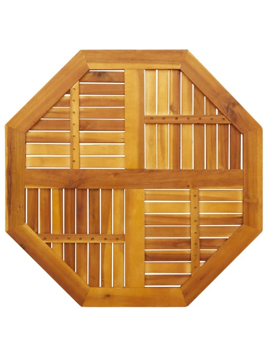 Galda virsma, 90x90x2,2cm, astoņstūra forma, akācijas masīvkoks