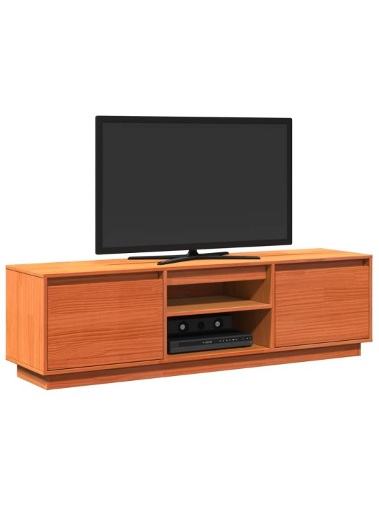 Tv skapītis, vaska brūnas, 140x35x40 cm, priedes masīvkoks