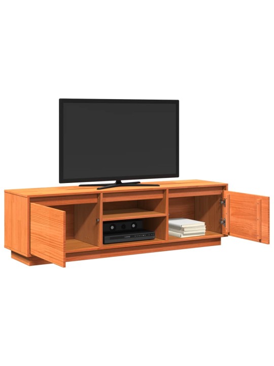 Tv skapītis, vaska brūnas, 140x35x40 cm, priedes masīvkoks