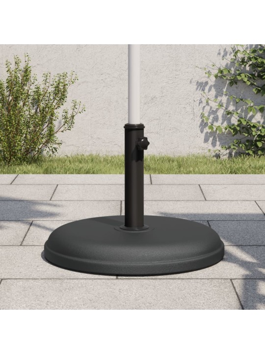 Saulessarga pamatne ar riteņiem, ø32/35/38 mm kātiem, 15 kg