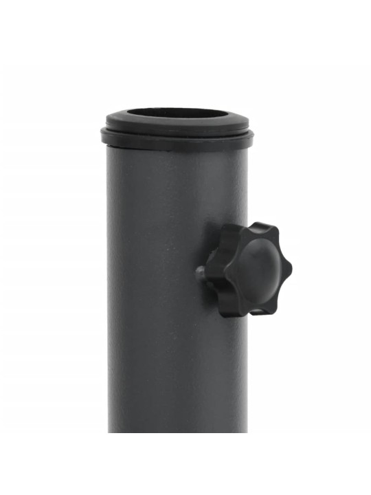 Saulessarga pamatne ar riteņiem, ø32/35/38 mm kātiem, 15 kg