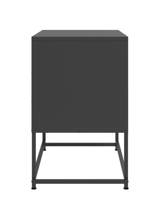 Tv skapītis, 68,5x39x60,5 cm, tērauds, melns
