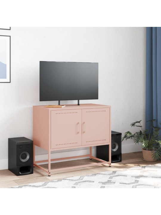 Tv skapītis, rozā, 68,5x39x60,5 cm, tērauds