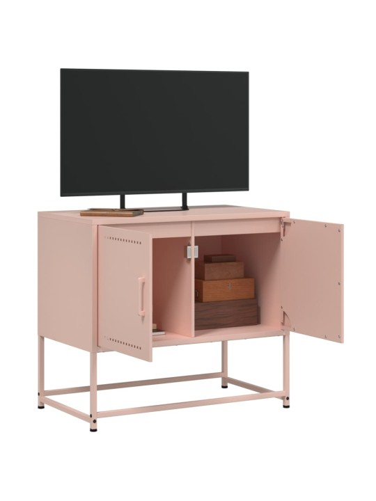 Tv skapītis, rozā, 68,5x39x60,5 cm, tērauds