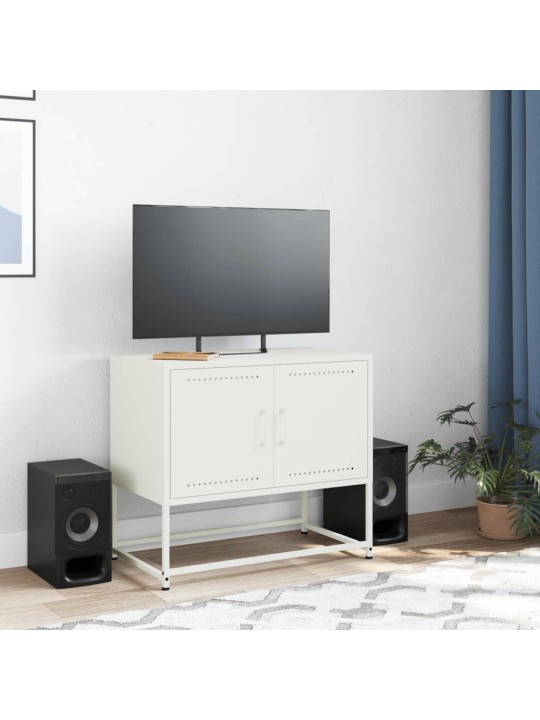 Tv skapītis, balts, 68,5x39x60,5 cm, tērauds