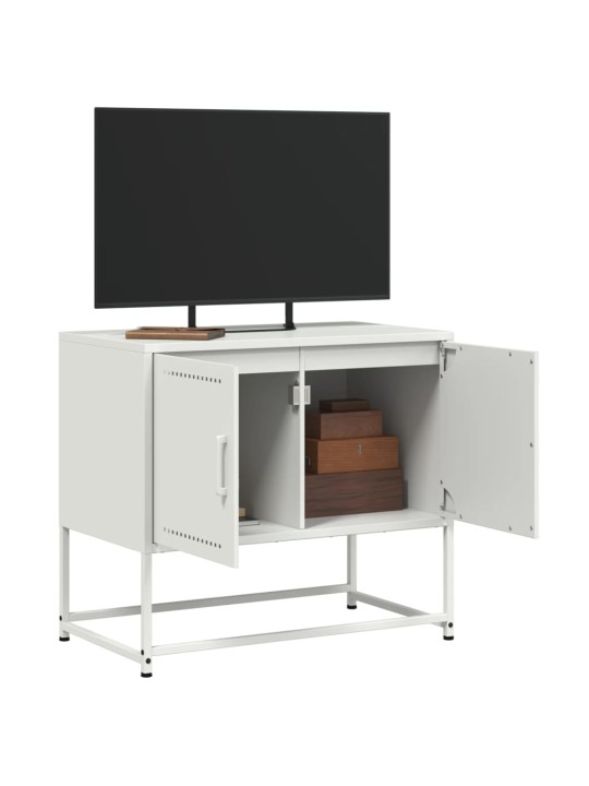 Tv skapītis, balts, 68,5x39x60,5 cm, tērauds