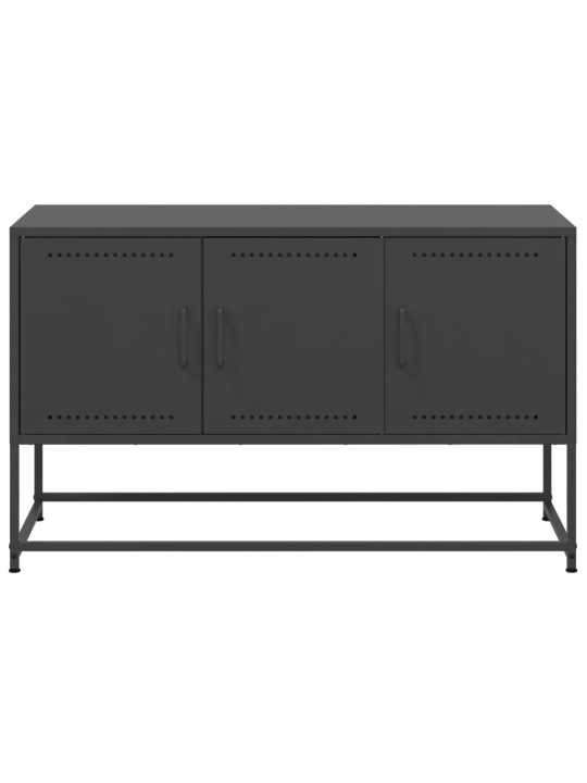 Tv skapītis, 100,5x39x60,5 cm, tērauds, melns