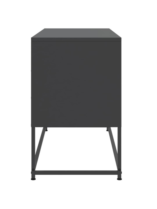 Tv skapītis, 100,5x39x60,5 cm, tērauds, melns