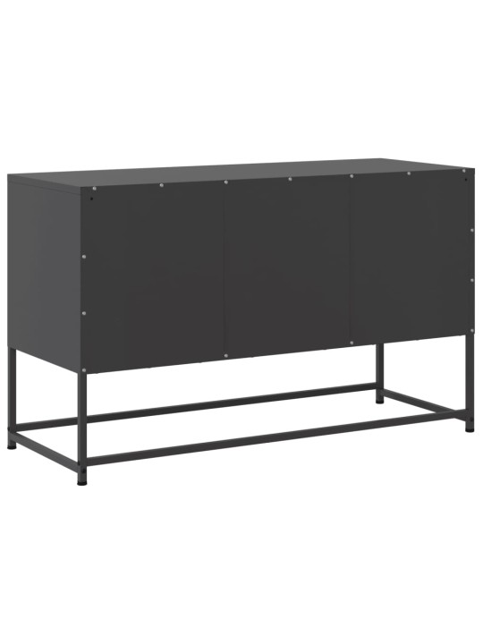 Tv skapītis, 100,5x39x60,5 cm, tērauds, melns