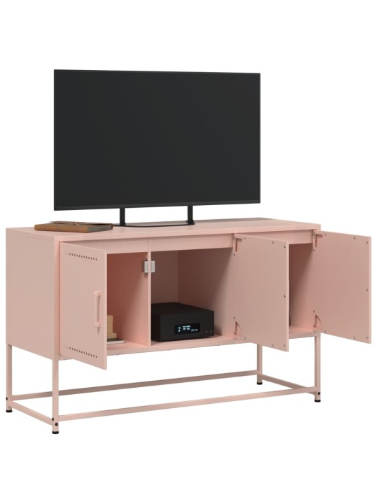 Tv skapītis, 100,5x39x60,5 cm, tērauds, rozā
