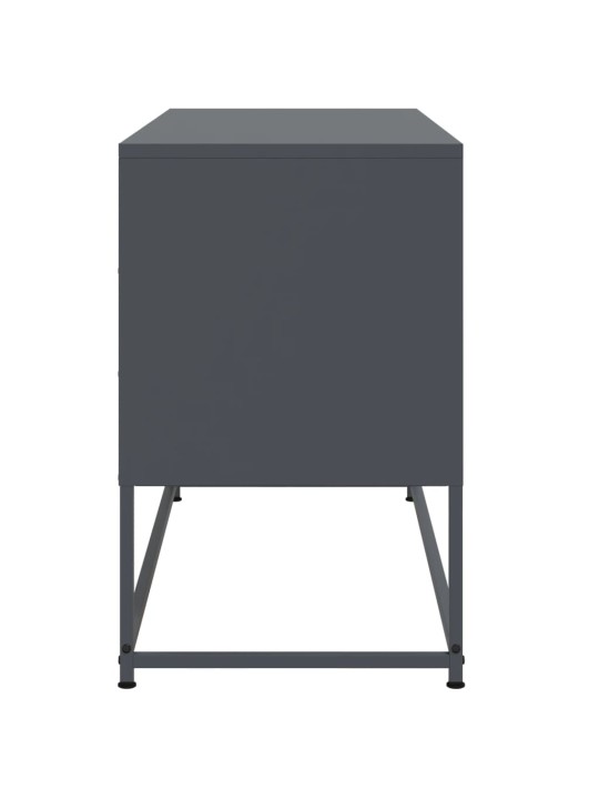 Tv skapītis, 100,5x39x60,5 cm, tērauds, antracītpelēks