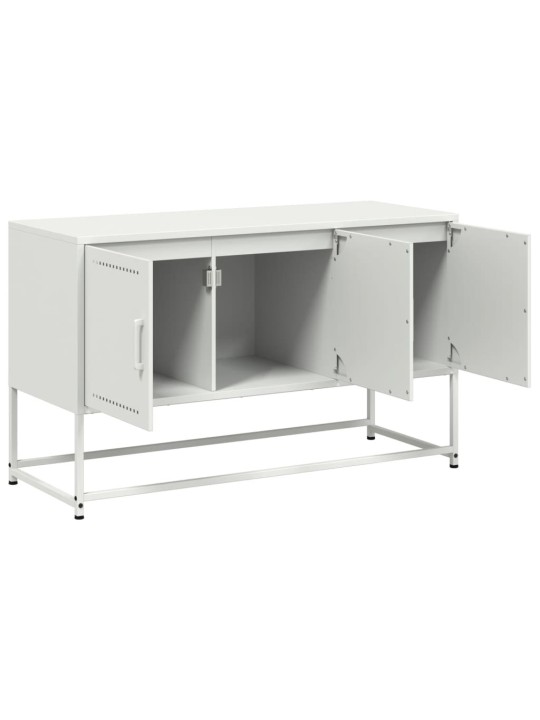 Tv skapītis, balts, 100,5x39x60,5 cm, tērauds
