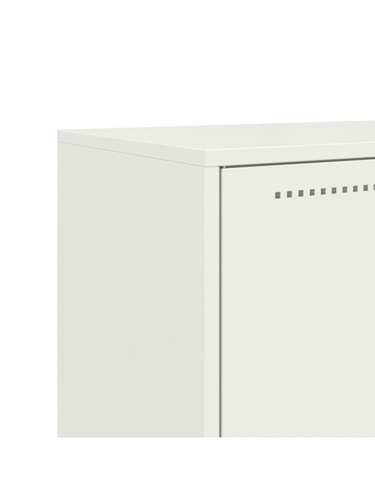 Augstais skapītis, balts, 68,5x38,5x123,5 cm, tērauds