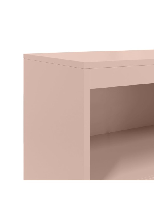Augstais skapītis, rozā, 68,5x38,5x123,5 cm, tērauds