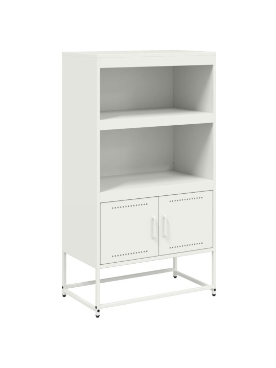 Augstais skapītis, balts, 68,5x38,5x123,5 cm, tērauds
