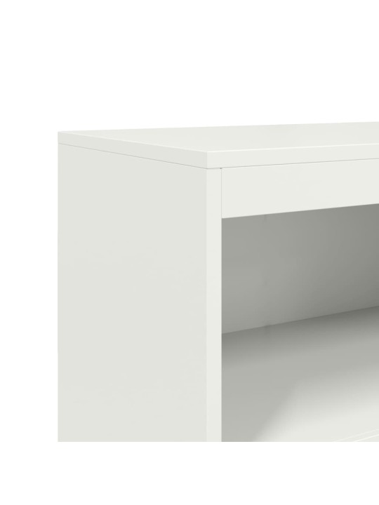 Augstais skapītis, balts, 68,5x38,5x123,5 cm, tērauds