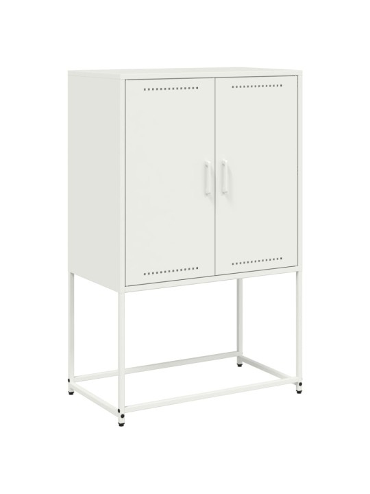 Augstais skapītis, balts, 68,5x38,5x107 cm, tērauds