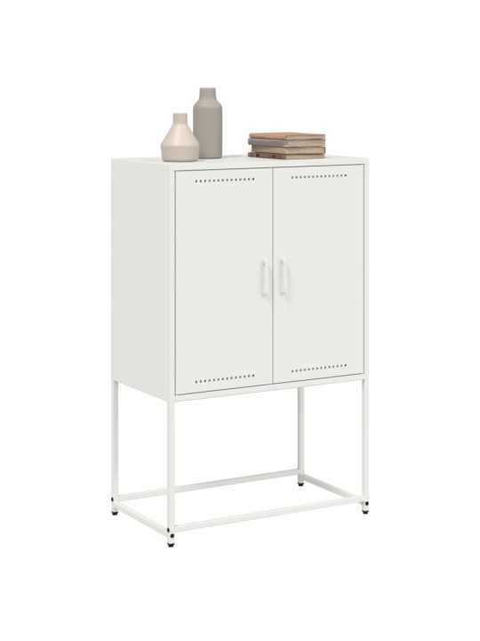 Augstais skapītis, balts, 68,5x38,5x107 cm, tērauds