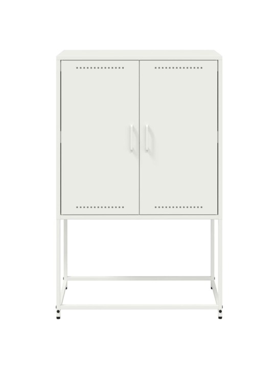 Augstais skapītis, balts, 68,5x38,5x107 cm, tērauds