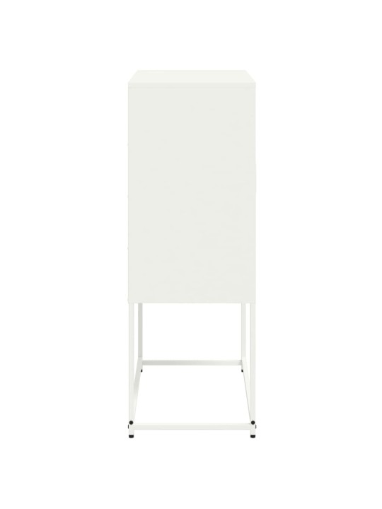 Augstais skapītis, balts, 68,5x38,5x107 cm, tērauds