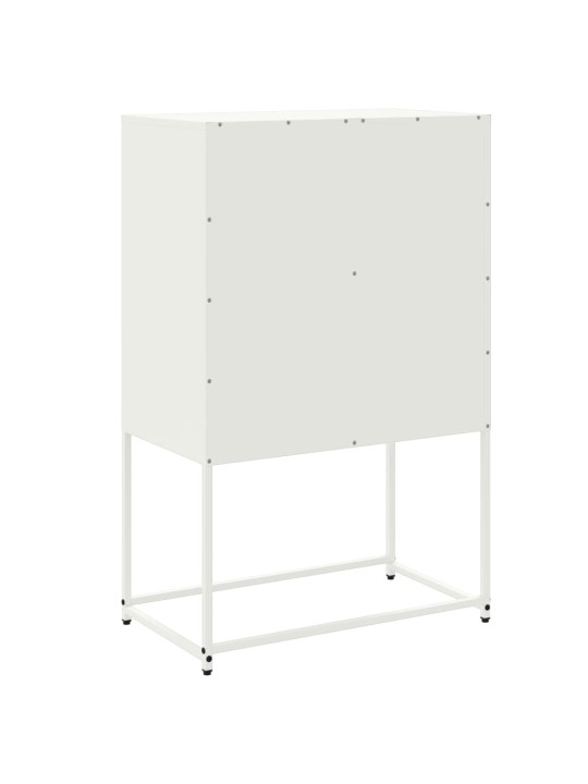 Augstais skapītis, balts, 68,5x38,5x107 cm, tērauds