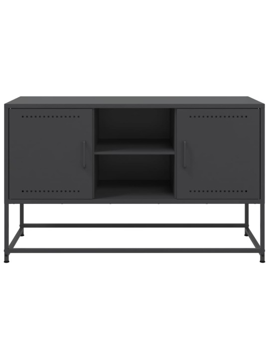 Tv skapītis, 100,5x39x60,5 cm, tērauds, melns