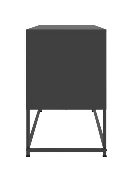 Tv skapītis, 100,5x39x60,5 cm, tērauds, melns