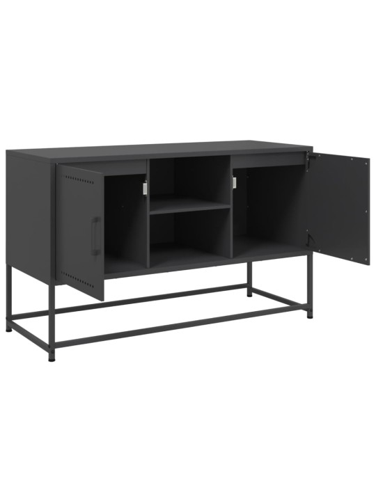 Tv skapītis, 100,5x39x60,5 cm, tērauds, melns