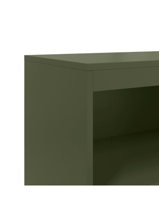 Tv skapītis, 100,5x39x60,5 cm, tērauds, antracītpelēks
