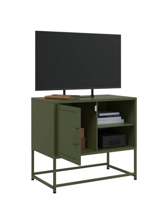 Tv skapītis, 68x39x60,5 cm, tērauds, olīvu zaļš