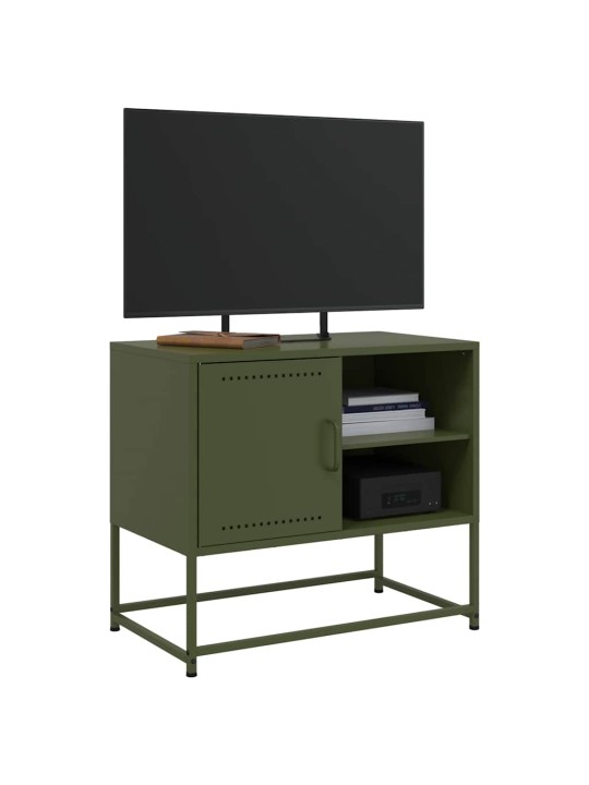 Tv skapītis, 68x39x60,5 cm, tērauds, olīvu zaļš