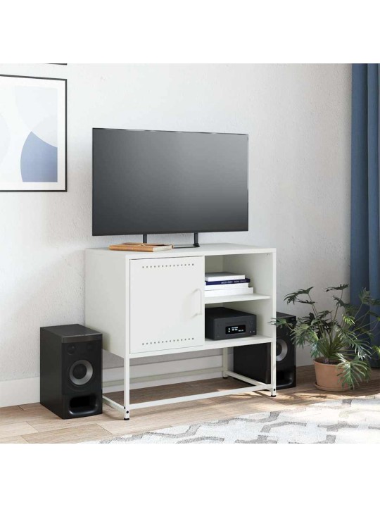 Tv skapītis, balts, 68x39x60,5 cm, tērauds
