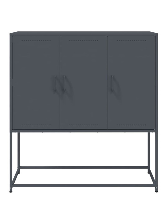 Augstais skapītis, antracītpelēks, 100,5x39x107 cm, tērauds