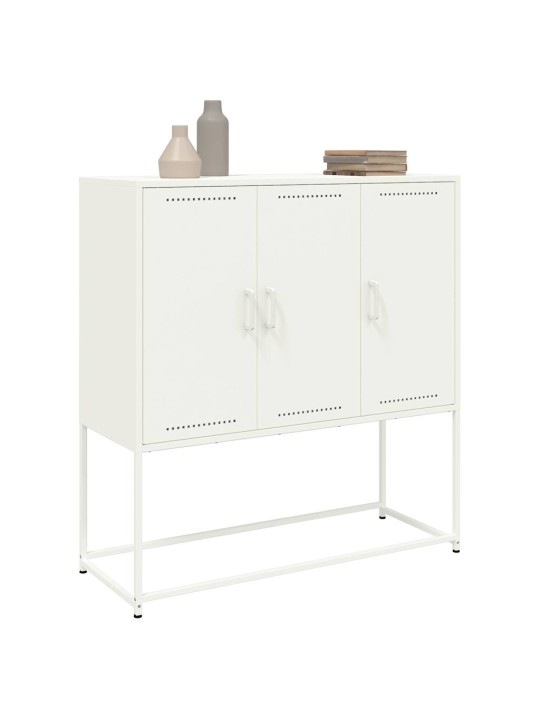 Augstais skapītis,balts, 100,5x39x107 cm, tērauds