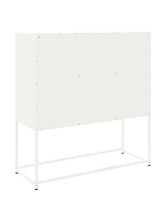 Augstais skapītis,balts, 100,5x39x107 cm, tērauds